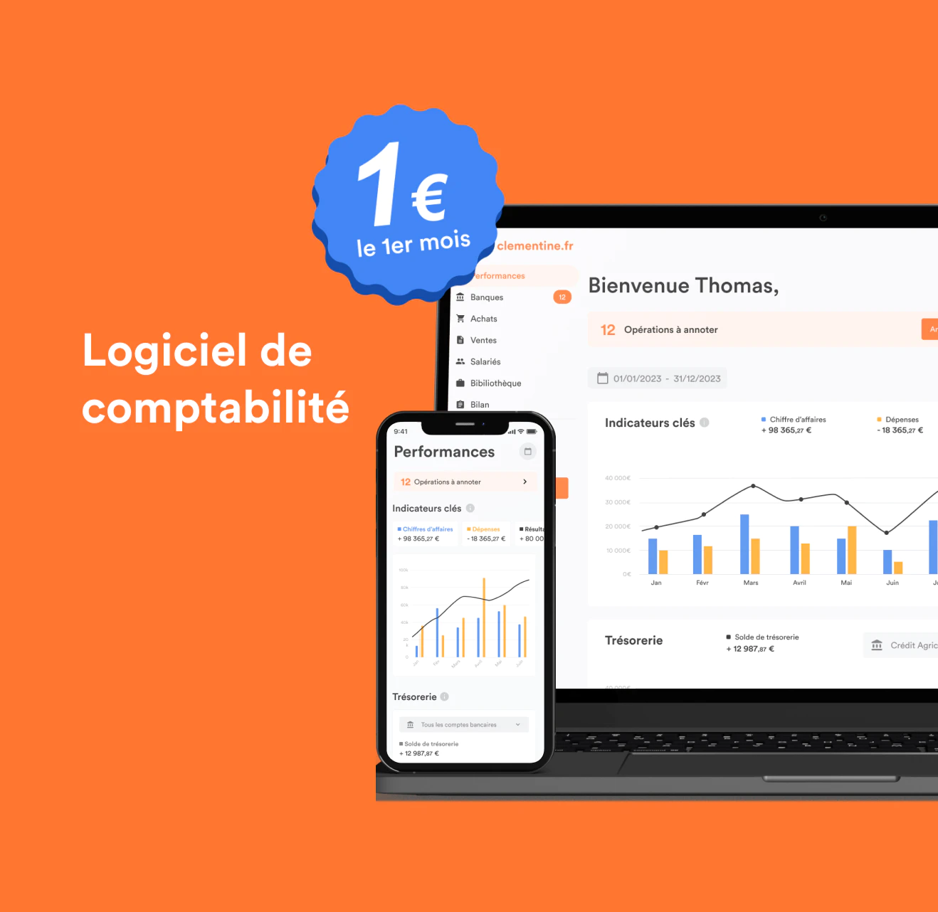 1 € le premier mois